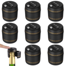 8 Pack Wine Bottle Combination Locks, Reusable Password Protected Liquor Bottle Stoppers for Whiskey