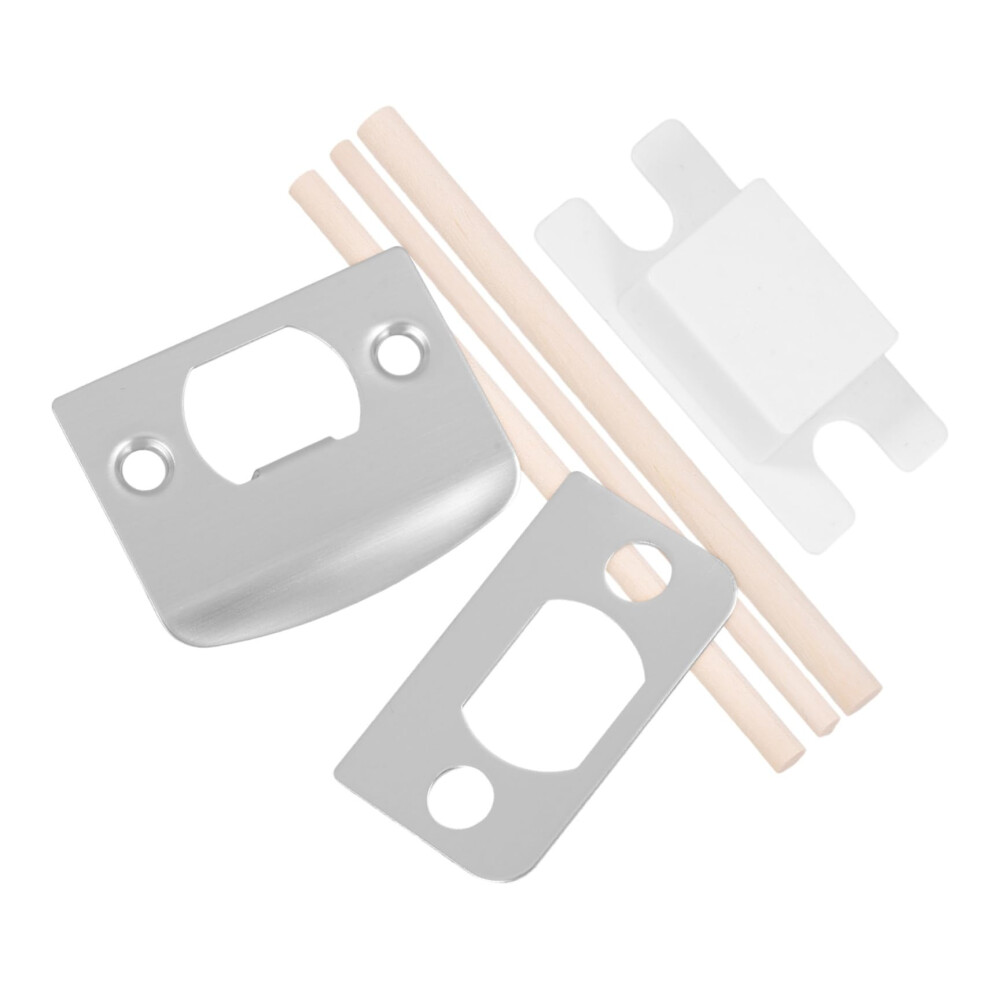 Stainless Steel Door Strike Plate Set For Exterior Deadbolt, Secure Lock Reinforcement, Easy Retrofit 9330225249412