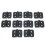 Black ABS Door Hinges 10pcs Plastic Cabinet Hinges for Electrical Box Easy Installation Smooth Operation 1