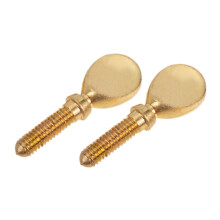 Solid Brass Saxophone Neck Screws 2 Pack, Durable Replacement for Alto Tenor Soprano Sax, Secure Fit