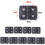 Black ABS Door Hinges 10pcs Plastic Cabinet Hinges for Electrical Box Easy Installation Smooth Operation 2