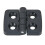 Black ABS Door Hinges 10pcs Plastic Cabinet Hinges for Electrical Box Easy Installation Smooth Operation 3