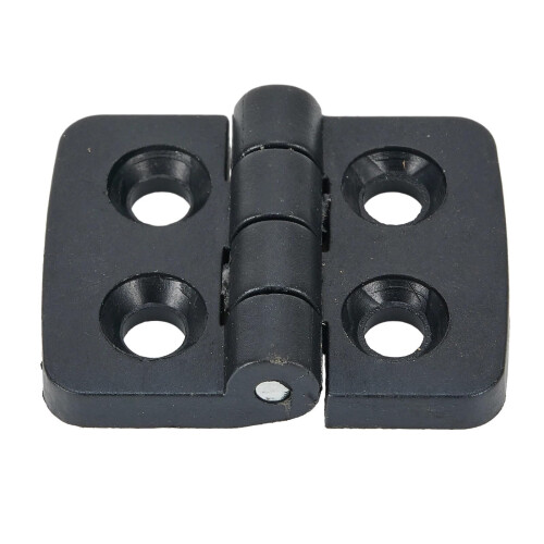 Black ABS Door Hinges 10pcs Plastic Cabinet Hinges for Electrical Box Easy Installation Smooth Operation 2