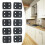 Black ABS Door Hinges 10pcs Plastic Cabinet Hinges for Electrical Box Easy Installation Smooth Operation 5