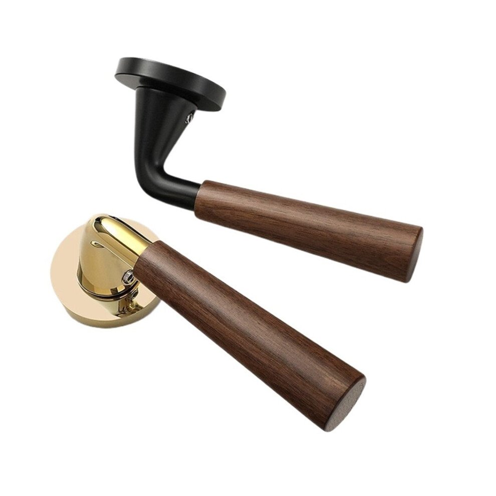 Silent Interior Door Handle Set Greyish Brown, Quiet Lock For 35Â45Mm Indoor Bedroom Doors 9330225249610