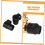 2pcs Alto Saxophone End Plug Caps, ABS Neck Protector Set for Bent Neck, Secure Durable Fit 3