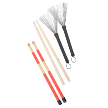 5A Steel Wire Drum Brushes Set for Jazz and Acoustic Performance, Durable Bundles and Comfortable Grip