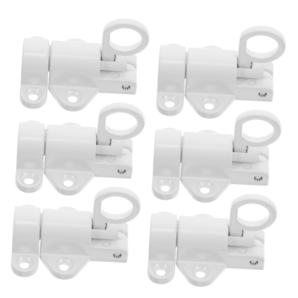 6Pcs Heavy Duty Aluminum Alloy Spring Door Latch Bolts, Automatic SelfâClosing Security Lock For Doors And Windows 9073542924883