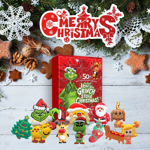 (Style-1) Christmas Doll Advent Countdown Calendar Blind Box Gift 2