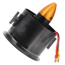 70mm EDF Brushless Motor 3000KV 4S Speed Thrust Ducted Fan for RC Jet Airplane CopperBlack