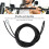 Pulley Cable 4m/13.1ft Black PU Steel Adjustable 5