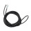 Pulley Cable 4m/13.1ft Black PU Steel Adjustable 13