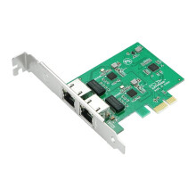 PCIe X1 to Dual Port Gigabit Network Card, Realtek RTL8111 Chip, 2 , 1Gbps Desktop Ethernet Server Adapter