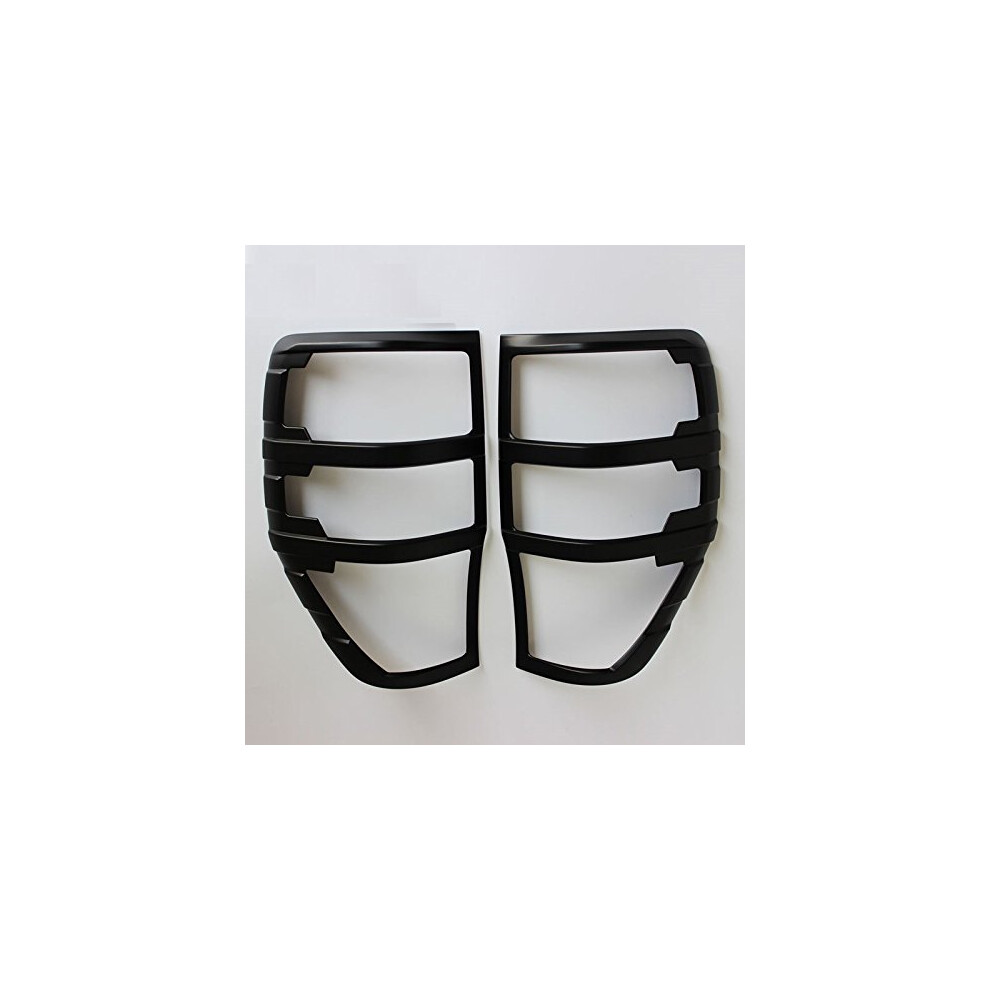 Tail Covers For Ford Ranger T6 20122016 Matte Abs Rear Lamp Trim Direct Fit Replacement Light/Black 9351714405973