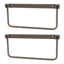 Space Saving Wall Mounted Shoe Organizer for RV Aluminium Alloy Brown