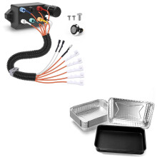 Genesis II Grill Parts Igniter Button and Drip Pan Holder Set, Reliable Ignition Replacement Kit for Weber E330 E335 S330 S335