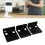 3 PCS Small Wall Shelf Cameras Black 3.9x3.9x1.77in 2
