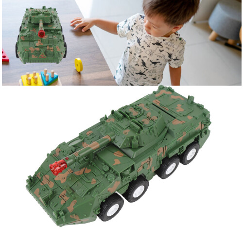 Camouflage Transforming Tank Toy, 3xAA, One Button