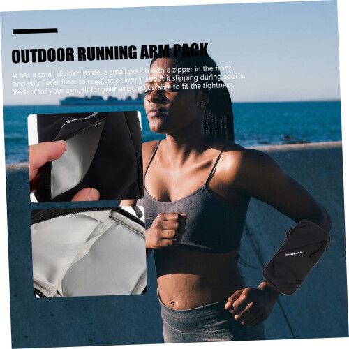 Running Armband Phone Holder with Secure Elastic Strap and Breathable Fabric for Workout 1