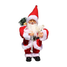 Elektrische kerstmanpop met muziek - Kersttafeldecoratie