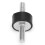 4 Stück M6 Gummilager, männlich, Antivibrations-Silentblock, Auto, Boot, Bobbins (vv20*10 M6*18) 4