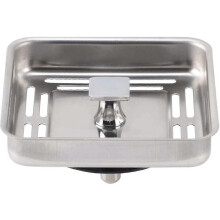 Square Sink Water Stop Column Stainless Steel Anti-blocking Net Kitchen Sink