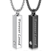 Urn Necklace For Ashes Mens Chain Necklace Urn Pendants For Ashes Silver Black Cube Urns For Human Ashes Memorial Cremation Urn Locket Keepsake Urn Je