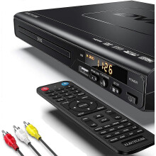 Lettore DVD per TV: goditi un'esperienza video coinvolgente con lettore CD, porta USB e riproduzione senza restrizioni regionali.