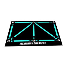 Tappetino da allenamento per calcio, controllo del dribbling, pieghevole, resistente all'usura, antiscivolo, in gomma, accessorio sportivo.
