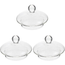 Couvercle en verre de rechange pour petite théière, théières en verre et distributeur de boissons (3 pièces, 3,2 pouces)