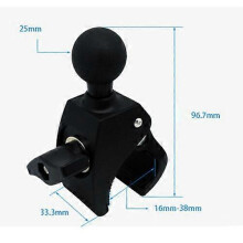 Supporto per manubrio moto Kaesi universale Tough-Claw a sgancio rapido con sfera