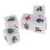 10pcs Mahjong Dice 22mm Wind Direction Dice South East North West Cube 4