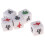 10pcs Mahjong Dice 22mm Wind Direction Dice South East North West Cube 5