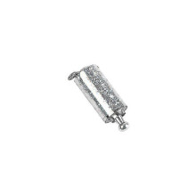 Bengala de metal prateada, telescópica e extensível, alta elasticidade, 1 peça, prateada