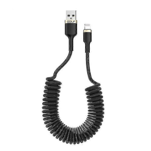 Car Data Cable, Spring Retractable Charging Cable Suitable For Iphone