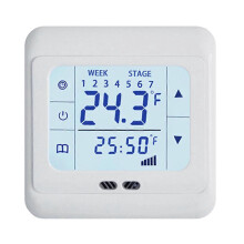 Electric Heating Thermostat 0-99C 16000mA Touch LCD Screen Floor Heating Thermostat Controller 16A Electric Heating Film Heating Cable