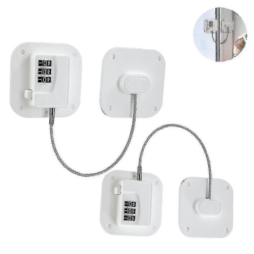 2 Pack Refrigerator Lock Heavy Duty Combination Fridge Lock_y Happy H