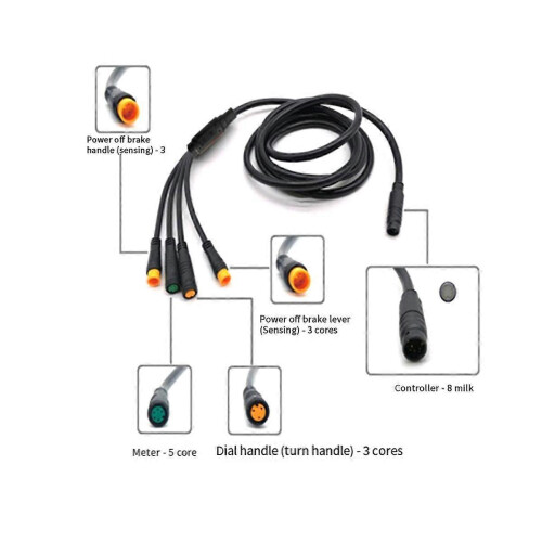 Kit controller per motore brushless da 1000 W per bici elettrica con display LCD S866 1