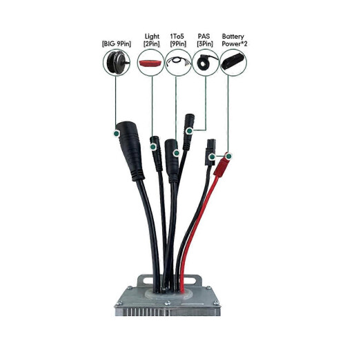 Kit controller per motore brushless da 1000 W per bici elettrica con display LCD S866 2