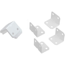 10 stuks metalen L-vormige deur-, raam- en plankhoekbeugels, wit