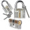 3pcs Practice Lock Set, Transparent Training Crystal Keyed Padlock For For Locksmith Beginner 1
