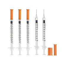 Disposable Sterile Syringe 1cc 30ga 1/2 Inch Needle, Individual Package (30pcs)