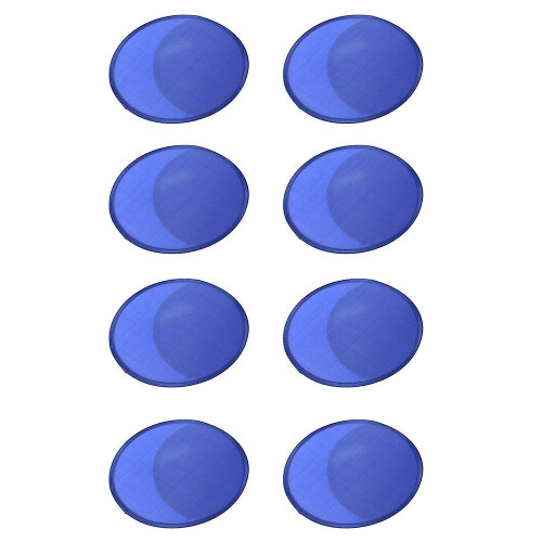 8x Foldable Round Fan - Blue 2