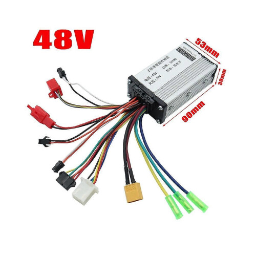 Ελεγκτής MR-100 LCD με οθόνη 48V 500W, ταμπλό και κουμπί εναλλαγής για ηλεκτρικό σκούτερ 2