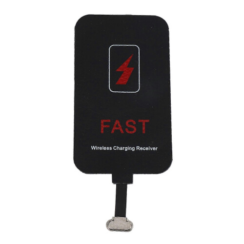 Receptor sem fio de 10 W, compatível com celulares Type-C e carregamento rápido de 2 A. 1