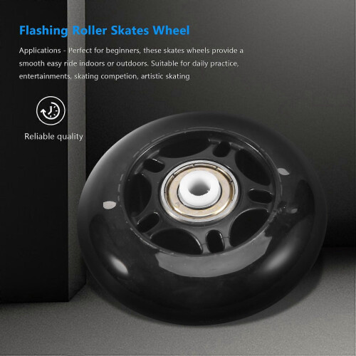 8 Pack Inline Skate Wheels with Bearings, 70mm compatible with Beginners' Replacement 1