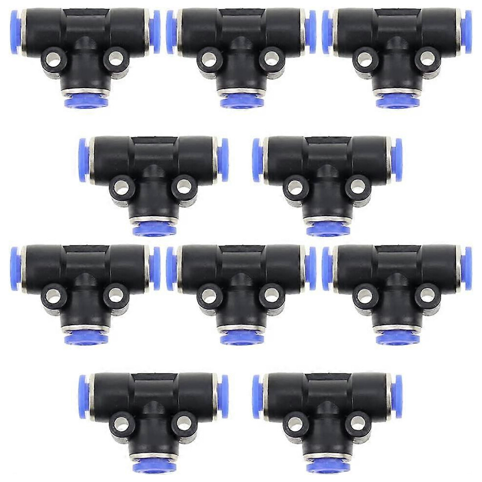 Pe8 T-Connector Connector Air Pneumatic Connections 3 Ways Quick Connectors 8Mm Pressure Plug Connection Pressure Connection Connector - Quick Connect 3281700578731