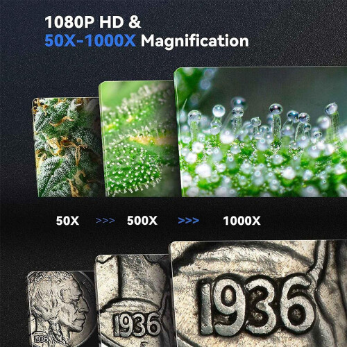Wireless Digital Microscope 1000X 1080P HD WiFi Portable Handheld USB Mini Microscope Camera Magnif 2