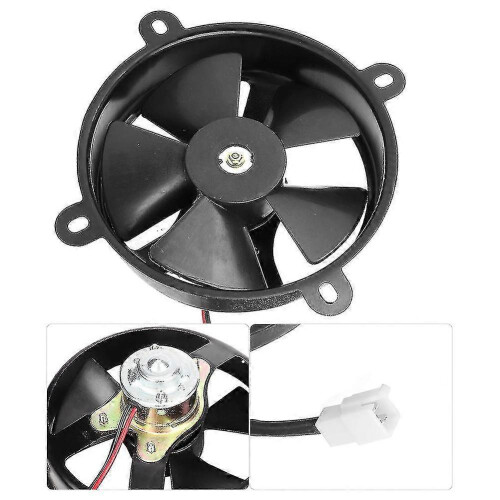 Ventilador de resfriamento termoelétrico de 6 polegadas para radiador, 150C e 200C, compatível com quadriciclos, motos de trilha, ATVs e buggies. 1