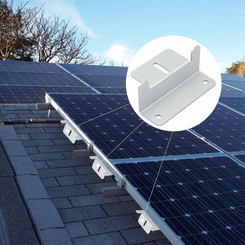 8pcs Solar Panel Mounting Bracket Solar Panel Z Brackets compatible with RV Boats Wall 2